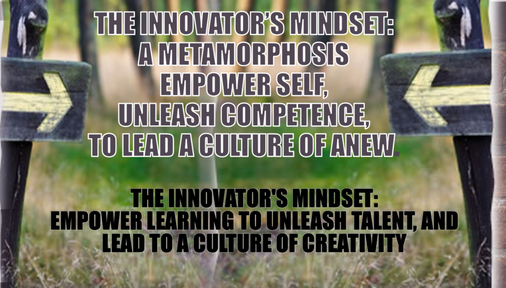 The Innovator’s Mindset: A Metamorphosis – Empower Self, Unleash Competence, To Lead A Culture Of Anew.