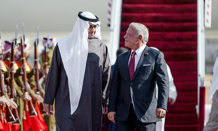 In Amman, UAE President Jordan King talks About Regional Developments and Bilateral Ties