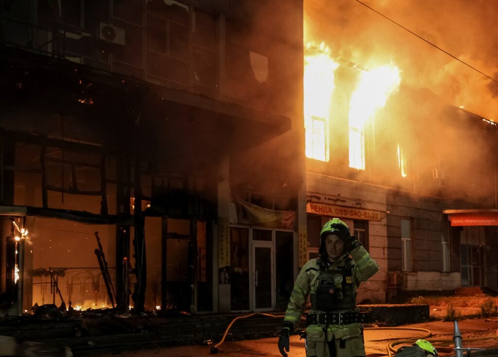 Four People are Killed in a Fierce Russian Airstrike on The Ukrainian Capital