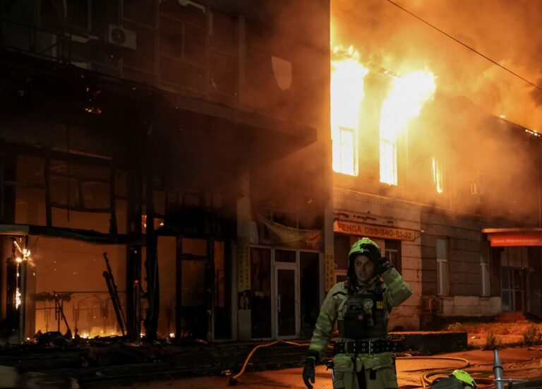 Four People are Killed in a Fierce Russian Airstrike on The Ukrainian Capital