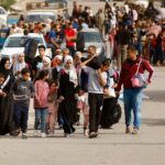 Palestinians-fleeing