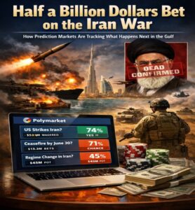 Half a Billion Dollars Bet on the Iran War: How Prediction Markets Are Tracking What Happens Next in the Gulf