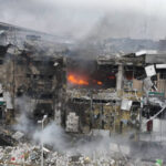 Aftermath of a Russian missile attack in Dnipro