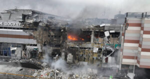 Aftermath of a Russian missile attack in Dnipro