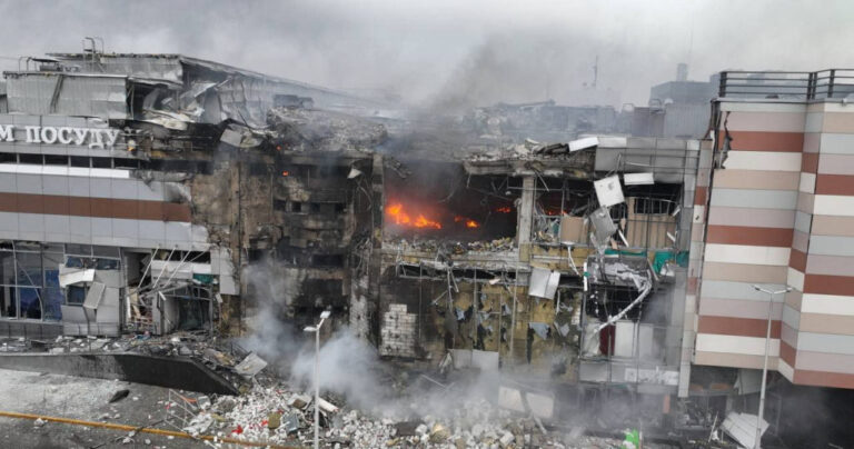 Aftermath of a Russian missile attack in Dnipro